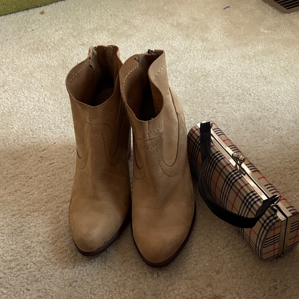 UGG Beige Ankle Booties